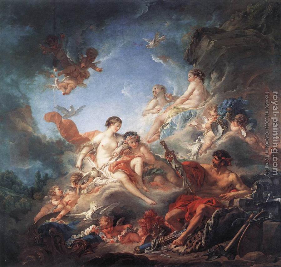 Francois Boucher : Vulcan Presenting Venus with Arms for Aeneas